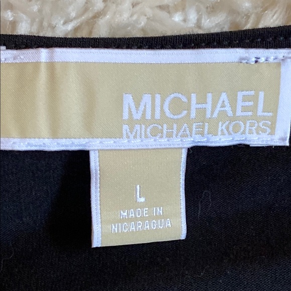 MICHAEL Michael Kors Black Asymmetrical Cowl Neck Tunic Top - Picture 6 of 10